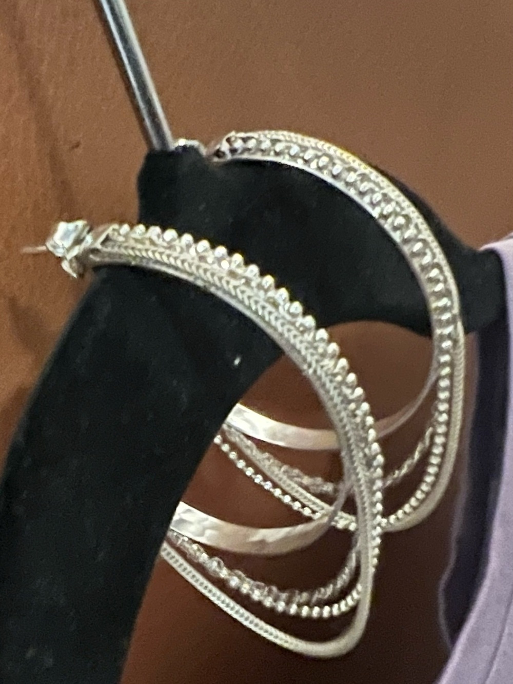 Silpada Sterling Silver Earrings with chain detail